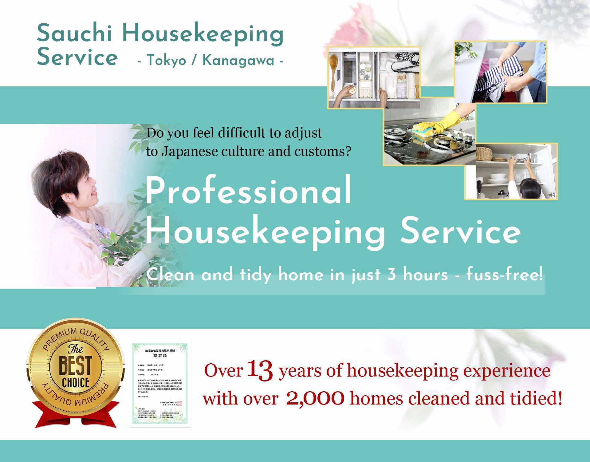 Clean and tidy home in just 3 hours – fuss-free!